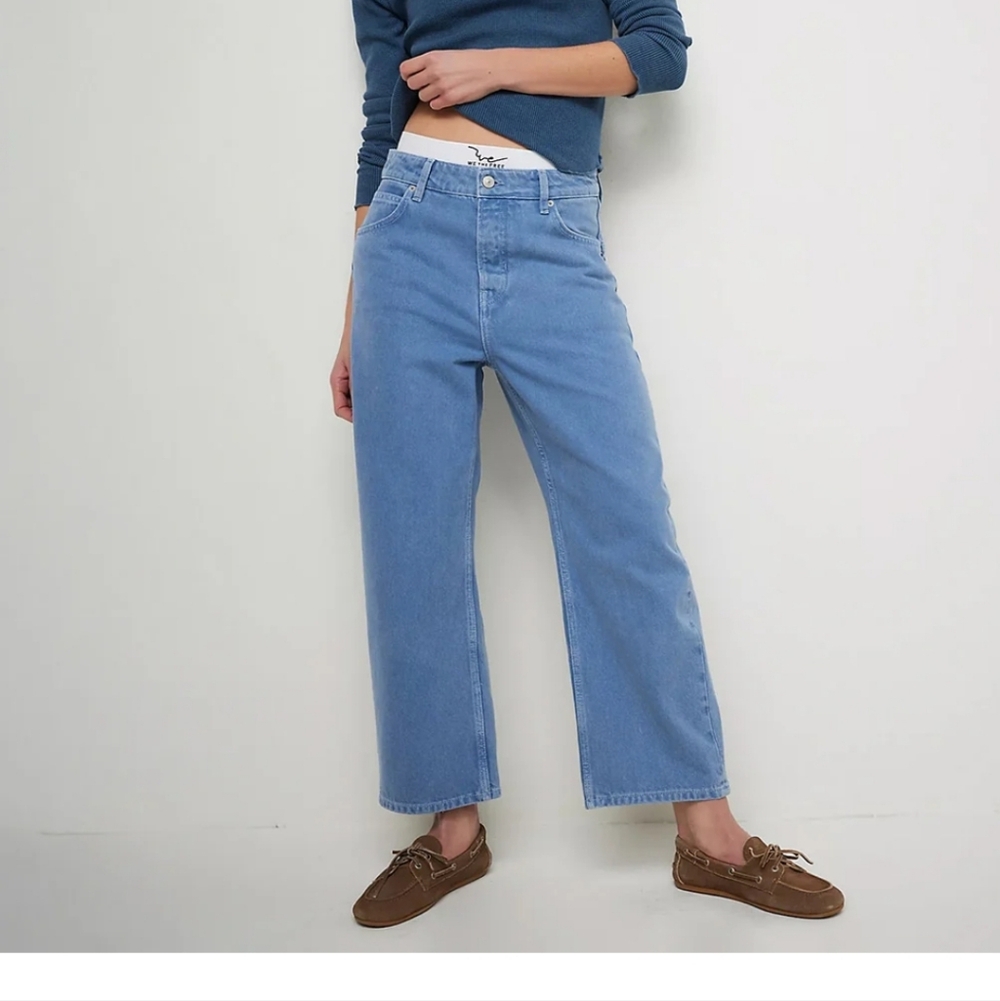 Last pair NWT 30 We The Free Deep Trance Boyfriend Jean Ocean - Picture 4 of 8